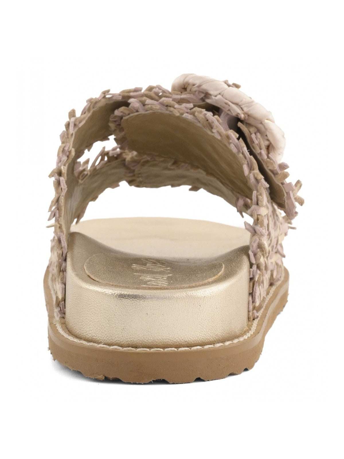 Coral Blue Ciabatta Donna Woven leather sandal - CB.K226.01 GOL gioboutiqueweb