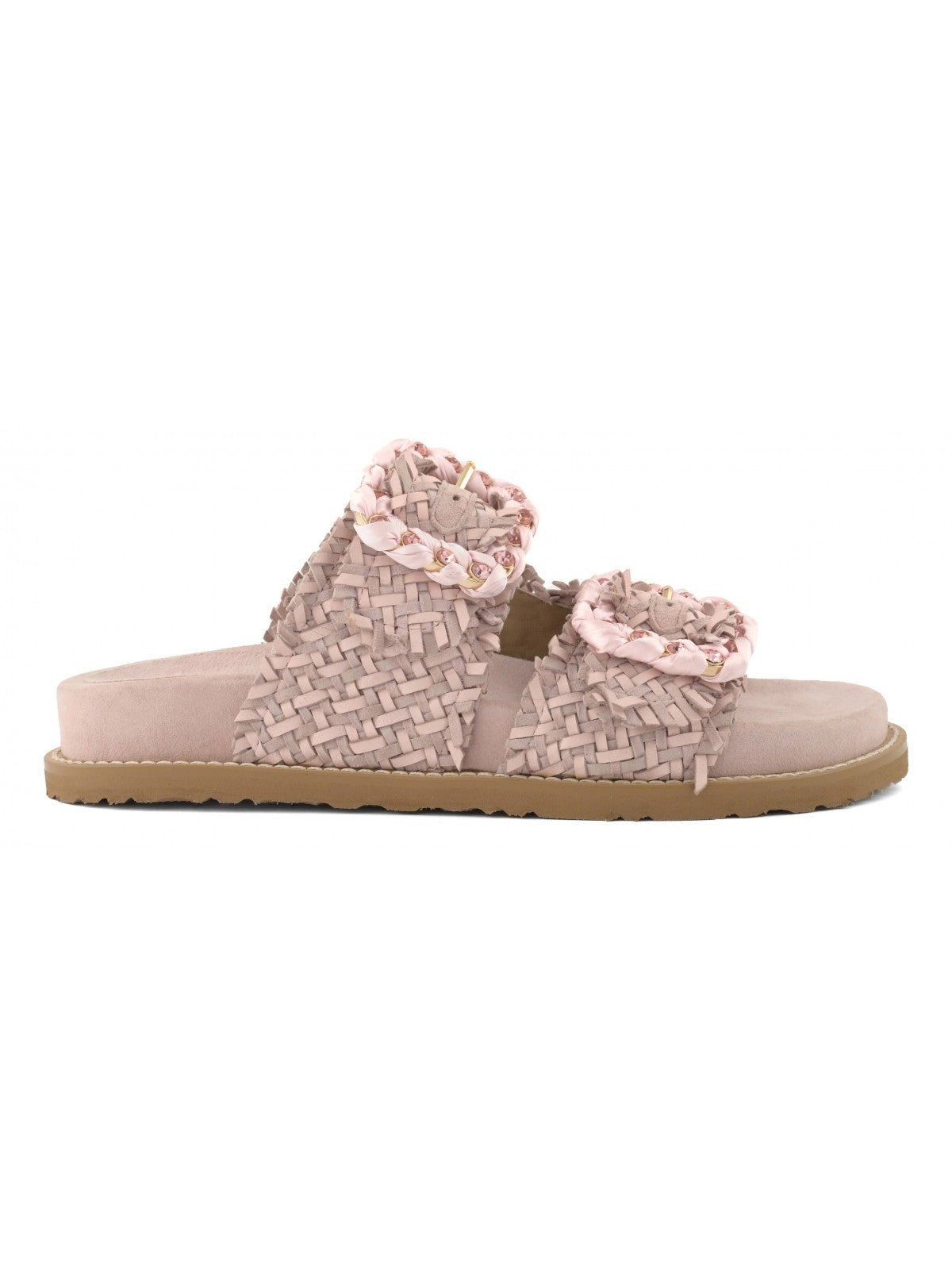 Coral Blue Ciabatta Donna Woven leather sandal - CB.K226.01 PIN gioboutiqueweb