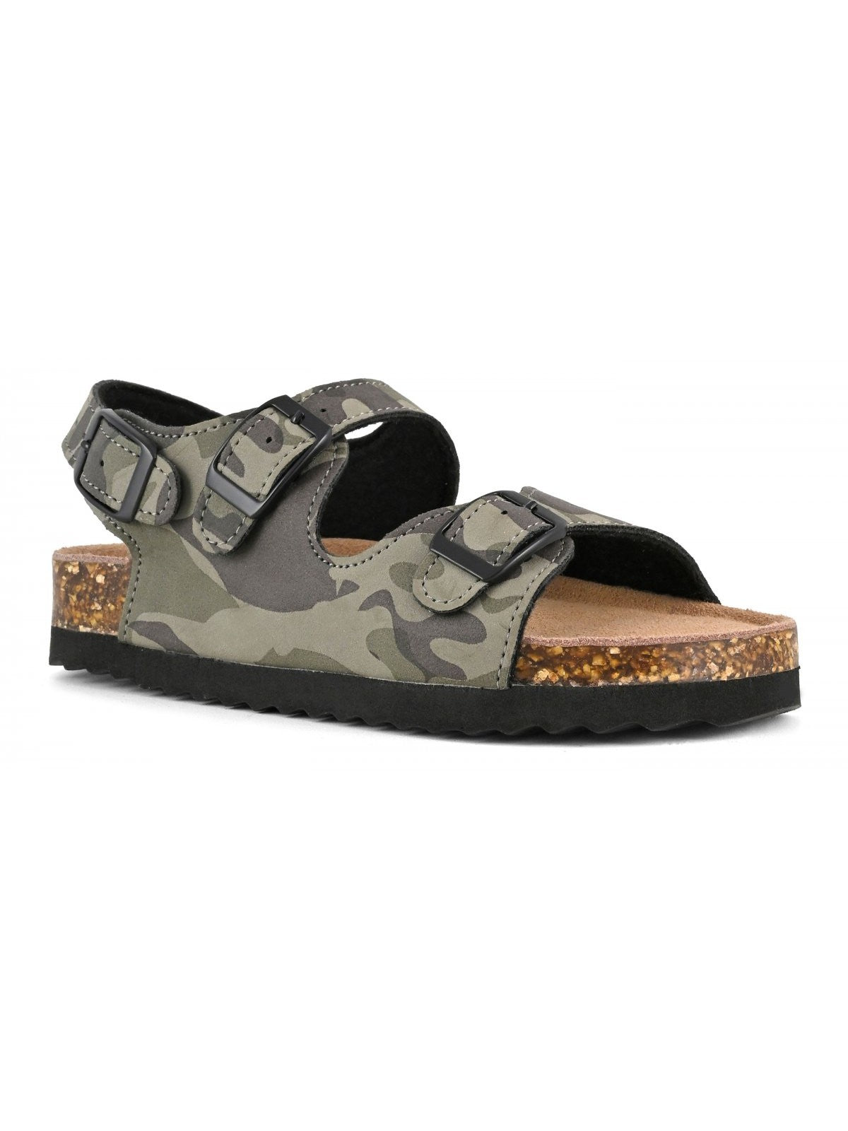 Colors Of California Ciabatta Bambini e ragazzi Boy Sandal 3 Buckles - HC.2412 CAMO gioboutiqueweb