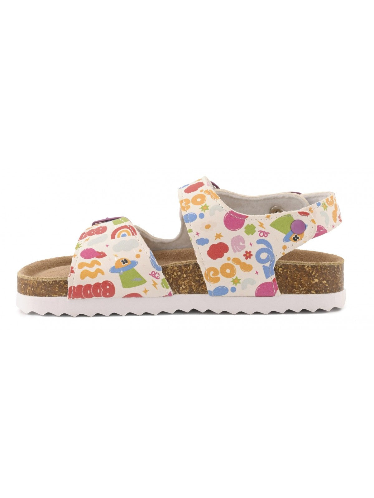 Colors Of California Sandalo Bambine e ragazze Basic girl sandal with buckles - HC.2603 MUL gioboutiqueweb