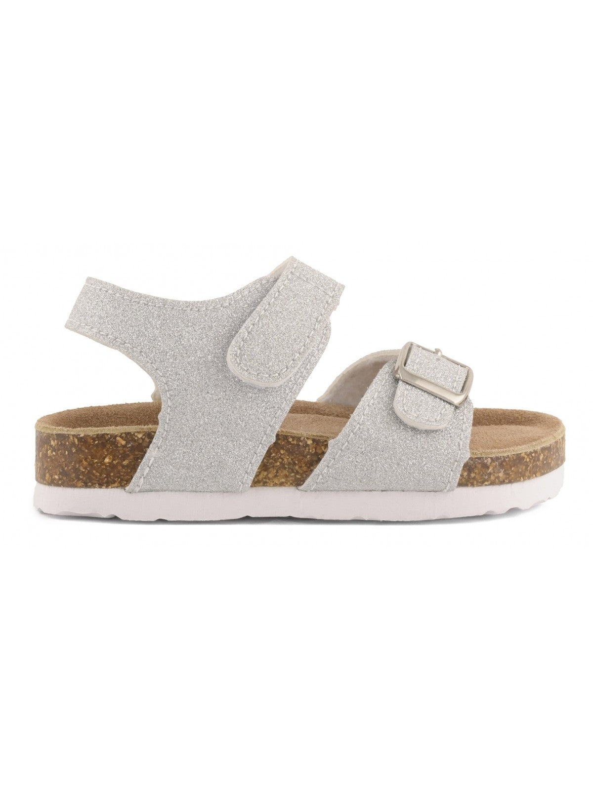Colors Of California Ciabatta Bambine e ragazze Bio sandal microglitter - HC.3204 SIL gioboutiqueweb