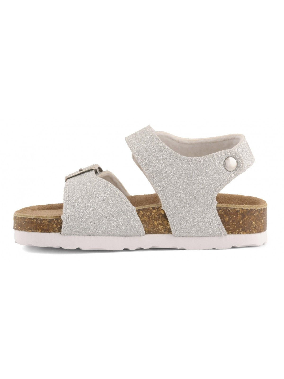 Colors Of California Ciabatta Bambine e ragazze Bio sandal microglitter - HC.3204 SIL gioboutiqueweb