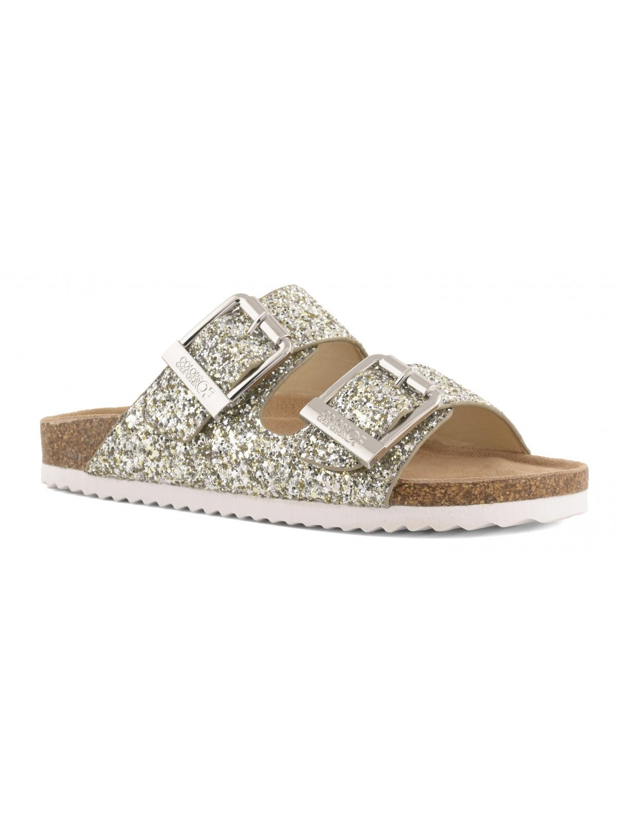 Colors Of California Sandalo Donna bio glitter metal buckles - HC.BIO35N SIL gioboutiqueweb