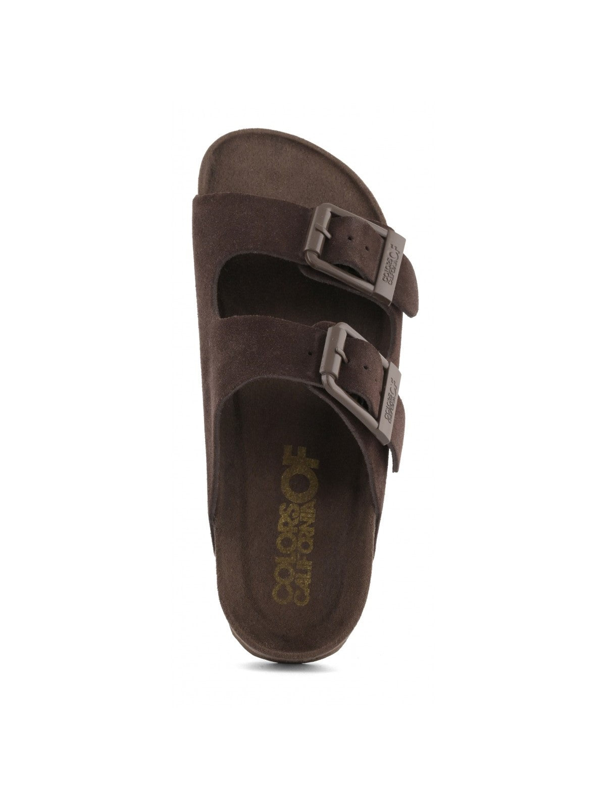 Colors Of California Sandalo Donna Monocolor suede sandal - HC.BIO56N MOKA gioboutiqueweb