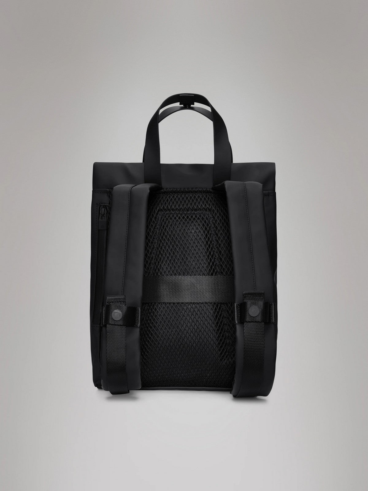 RAINS Zaino Unisex adulto 2 Way Tote Backpack Mini W3 12780 01 Black BLACK gioboutiqueweb