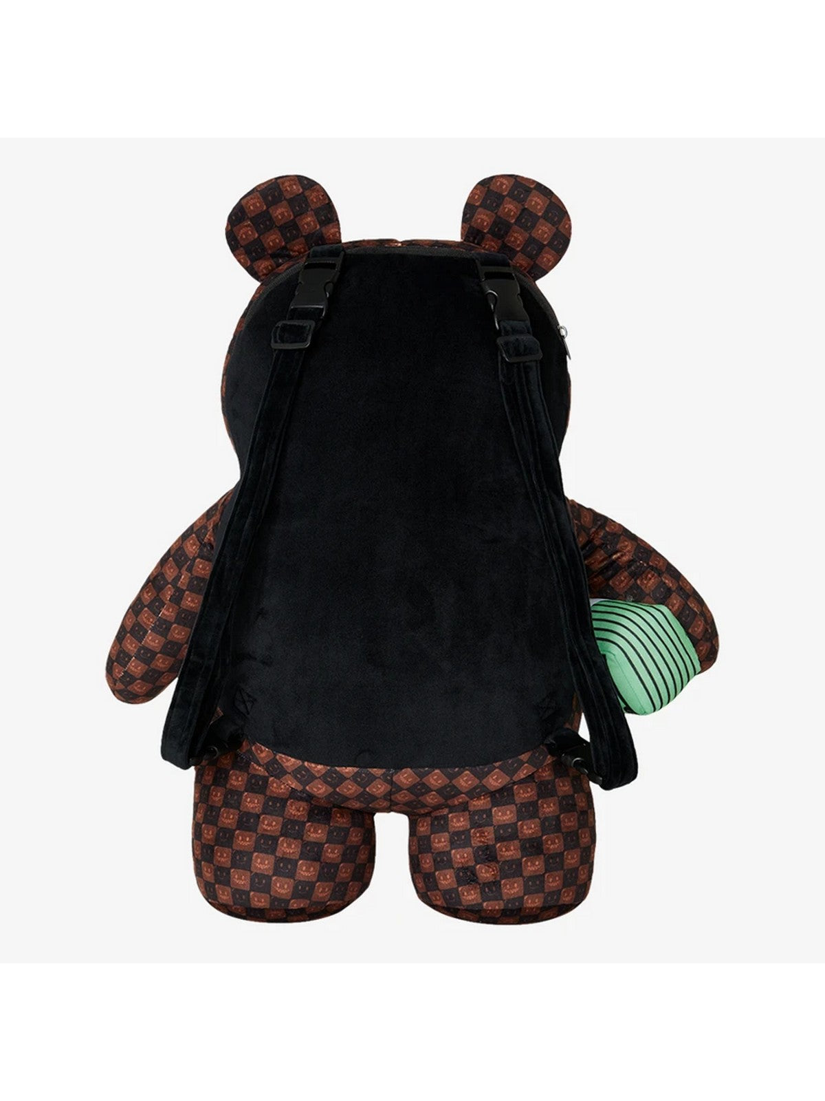 SPRAYGROUND Zaino Unisex adulto SHARKS IN PARIS WTF BUBBLE BROWN CHECK MONEYBEAR BACKPACK - 910B9308NSZ gioboutiqueweb