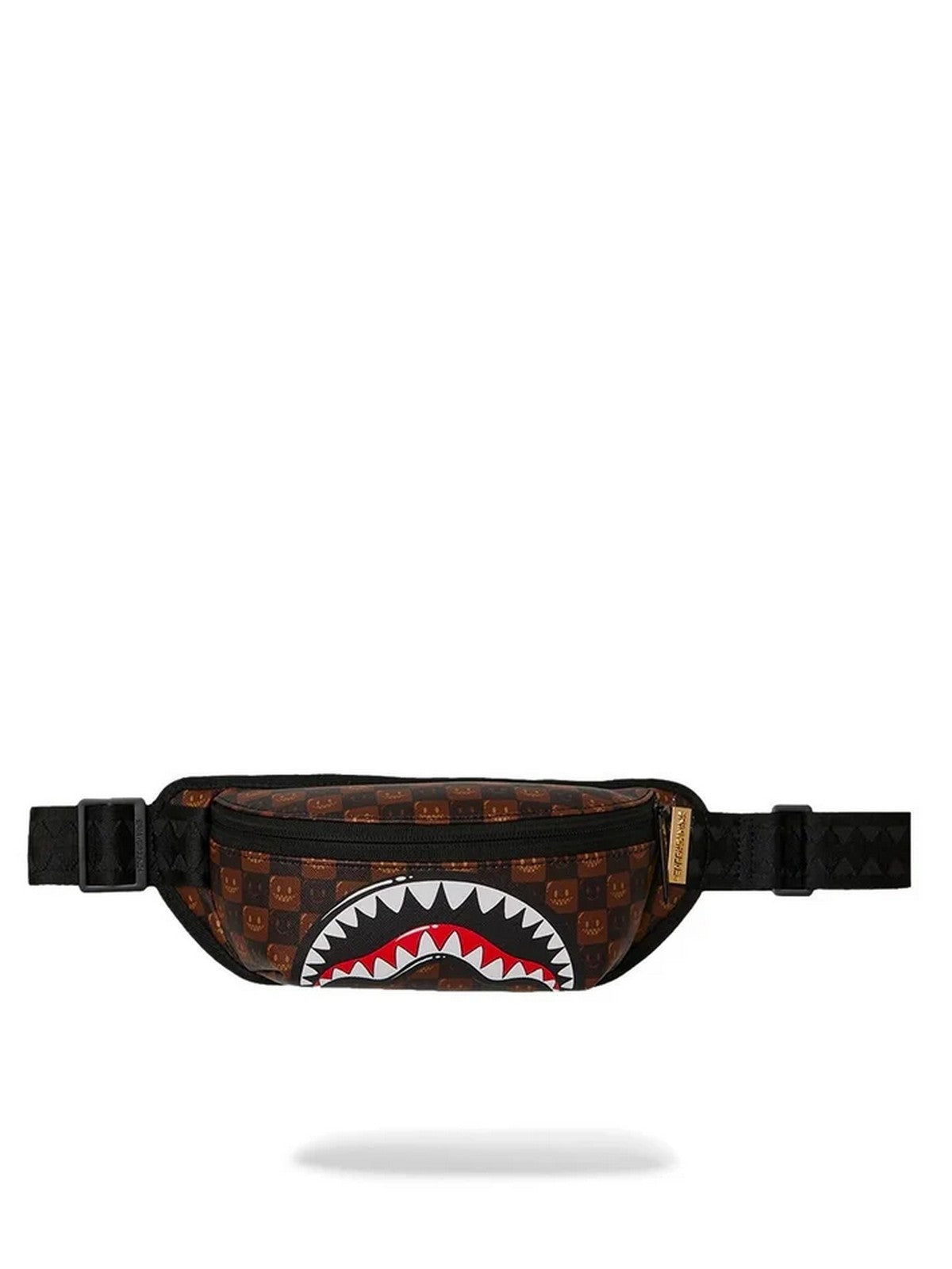 SPRAYGROUND Marsupio Unisex adulto SHARKS IN PARIS WTF BUBBLE BROWN CHECK CROSSBODY - 910B9309NSZ gioboutiqueweb