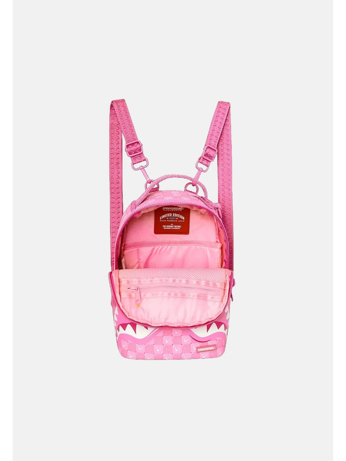 SPRAYGROUND Zaino Donna PINK NEW CHECK FACES MINI BACKPACK - 910B9319NSZ gioboutiqueweb