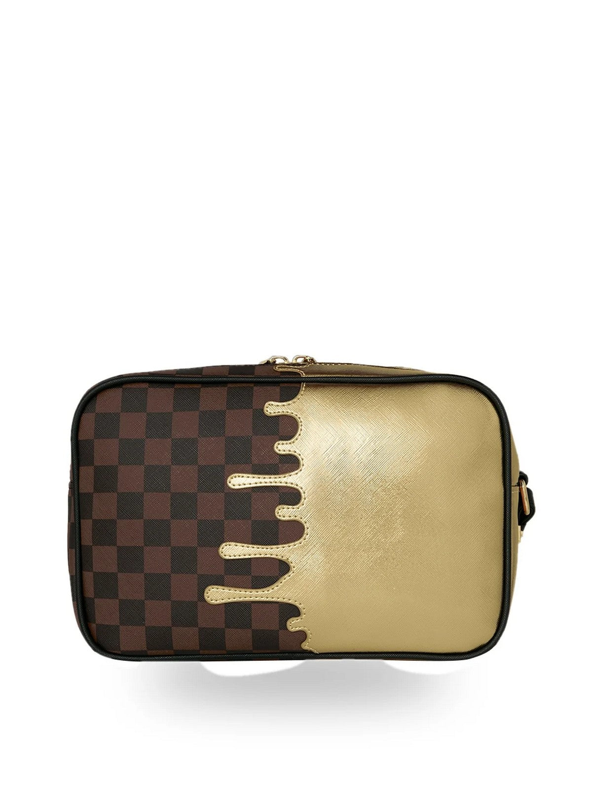 SPRAYGROUND Zaino Unisex adulto SHARKS IN PARIS GOLD DRIP TOILETRY BRICK - 910B9343NSZ gioboutiqueweb