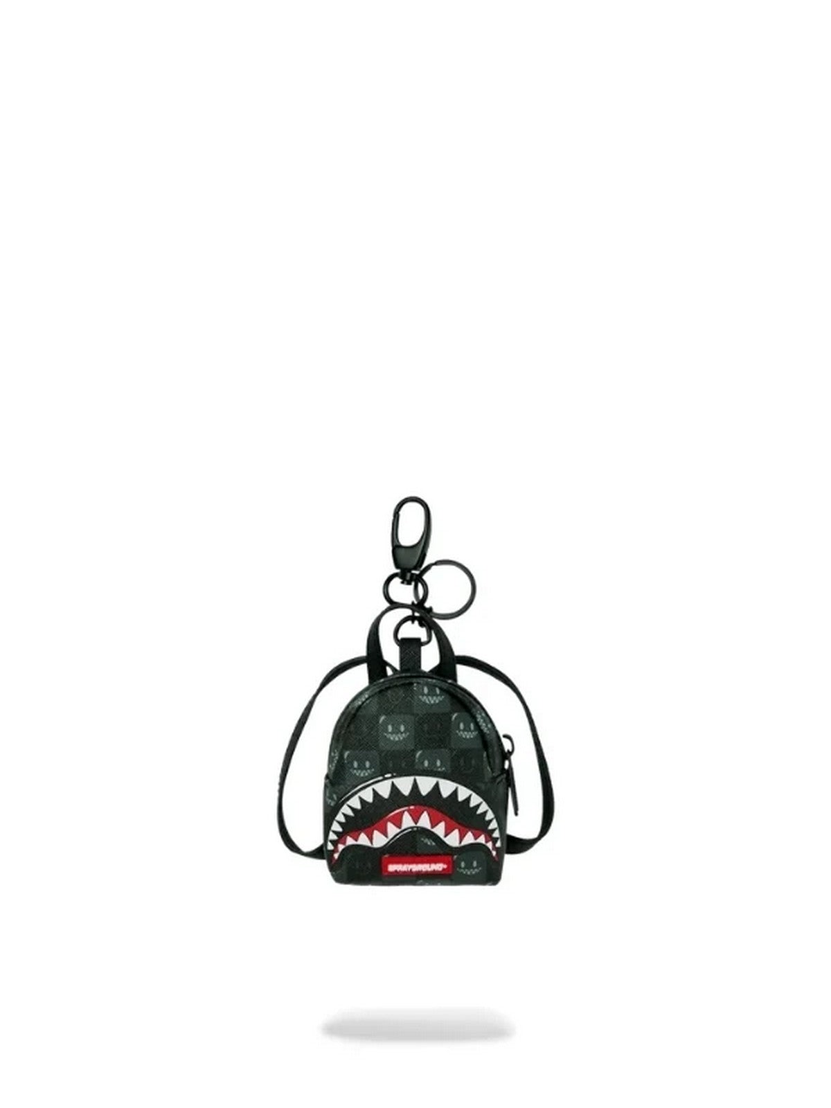SPRAYGROUND Portachiave Unisex adulto SHARKS IN PARIS WTF BUBBLY BLACK CHECK BACKPACK KEYCHAIN - 910K9317NSZ gioboutiqueweb