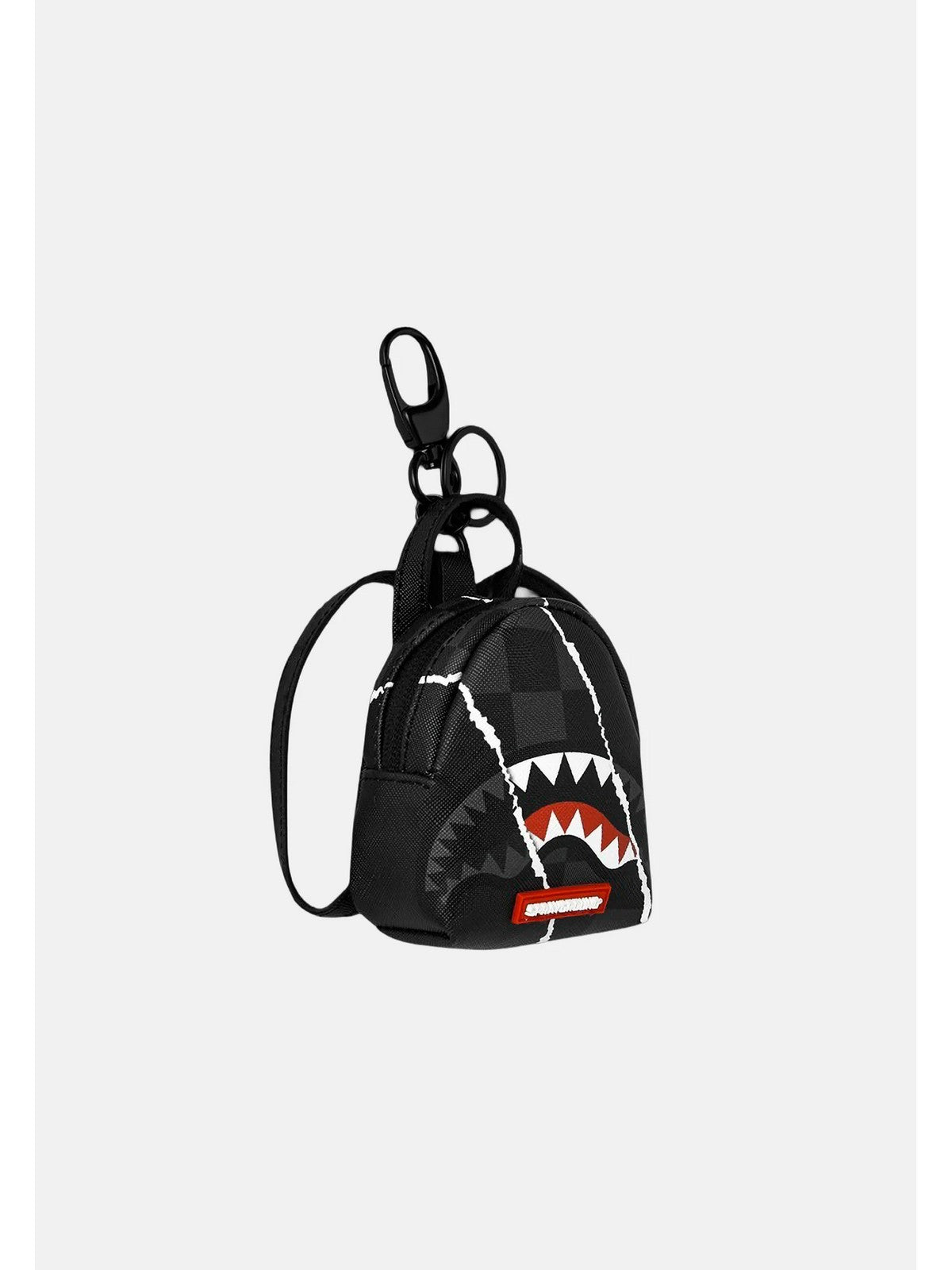 SPRAYGROUND Portachiave Unisex adulto CENTER RIP REVEALING GRAY CHECK BACKPACK KEYCHAIN - 910K9352NSZ gioboutiqueweb