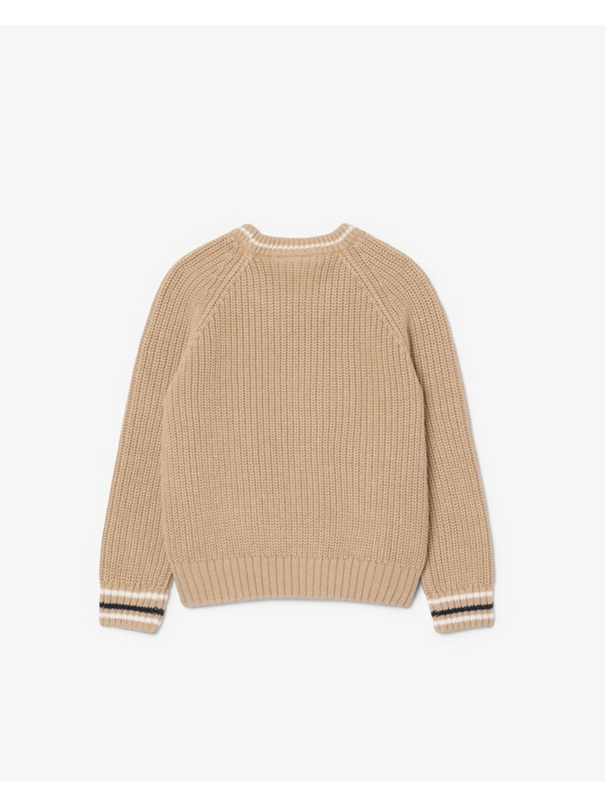 LACOSTE KIDS Maglione Bambini e ragazzi LCB CHUNKY KNIT CORE SWEATER Beige - 847695 02S gioboutiqueweb