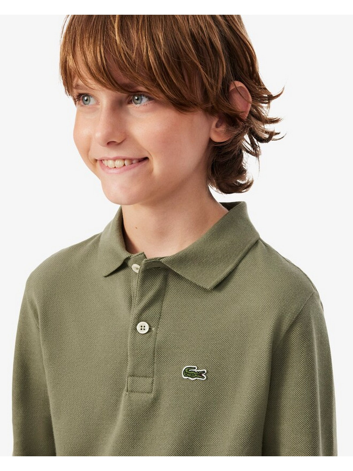 LACOSTE KIDS Polo Bambini e ragazzi LCB LS PIQUE POLO Verde - 947387 BMY gioboutiqueweb