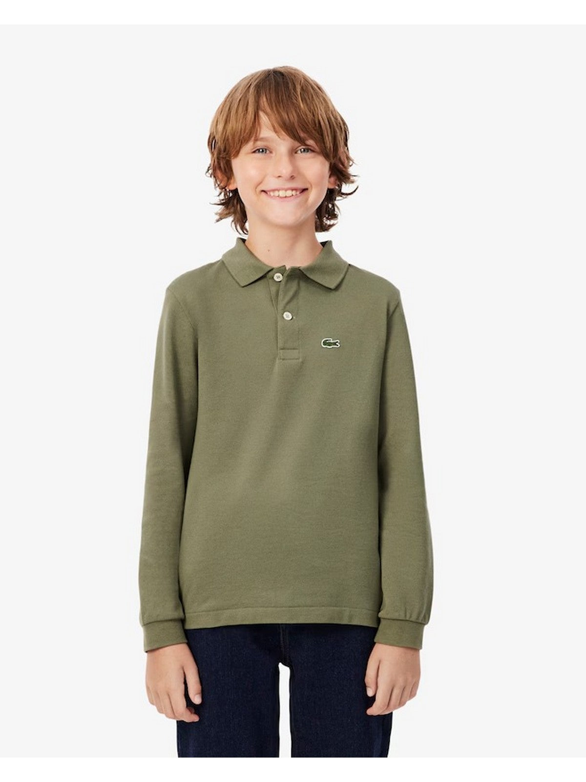 LACOSTE KIDS Polo Bambini e ragazzi LCB LS PIQUE POLO Verde - 947387 BMY gioboutiqueweb