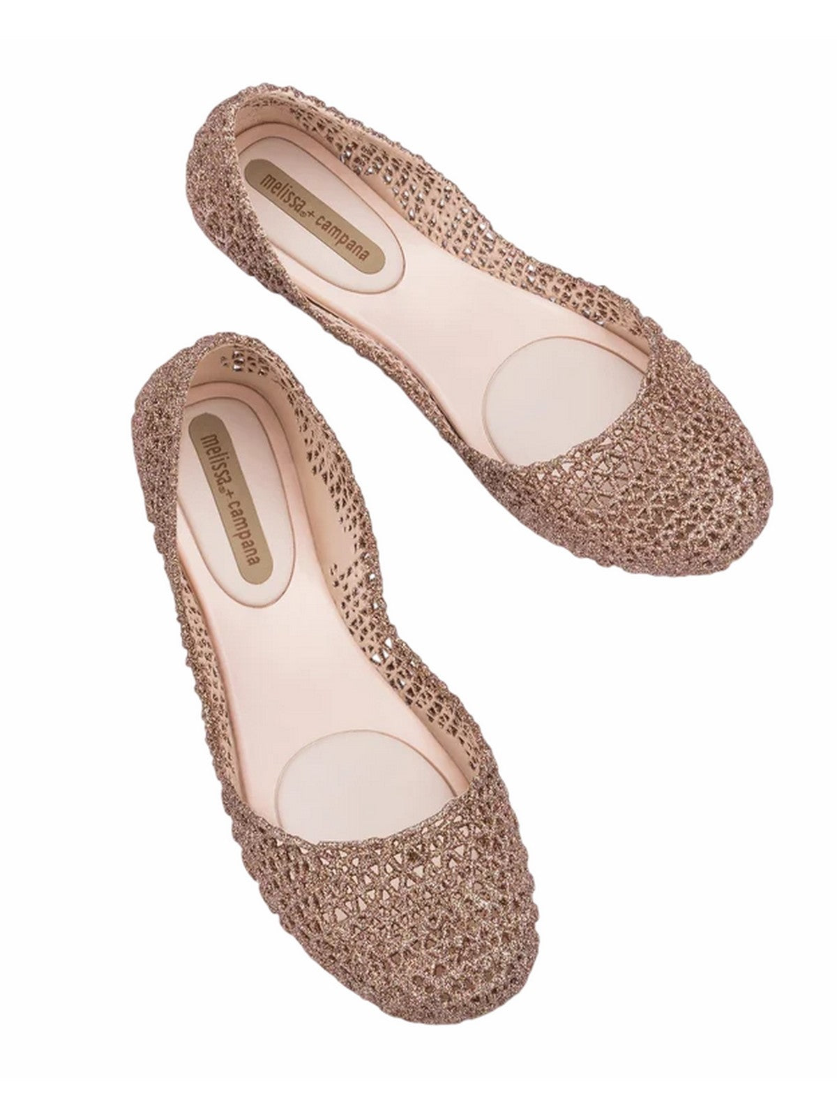 Melissa Ballerina Melissa Campana Papel Vii Beige/ Glitter 31512-52326 gioboutiqueweb