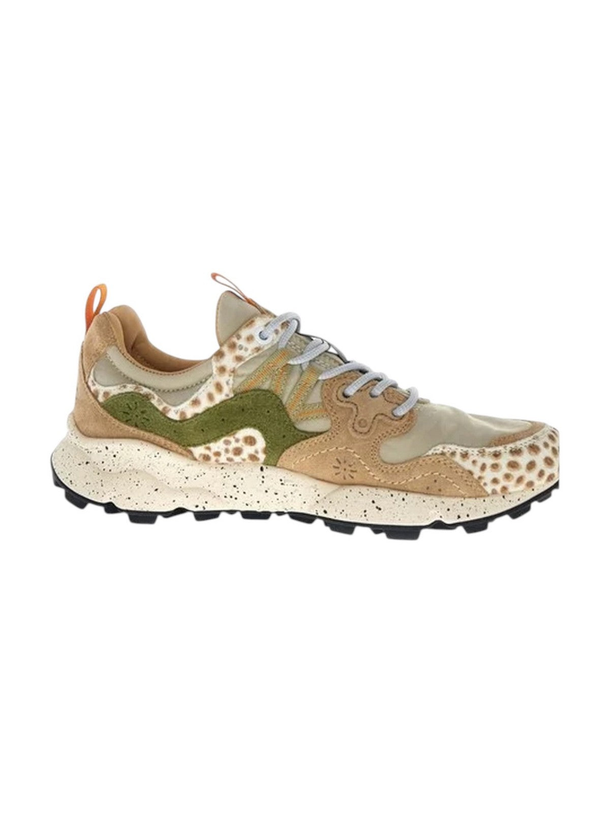 FLOWER MOUNTAIN Sneaker Donna YAMANO 3 UNI COW VELOUR BEIGE-COGNAC-BROWN - 2017818-70-2E51 gioboutiqueweb