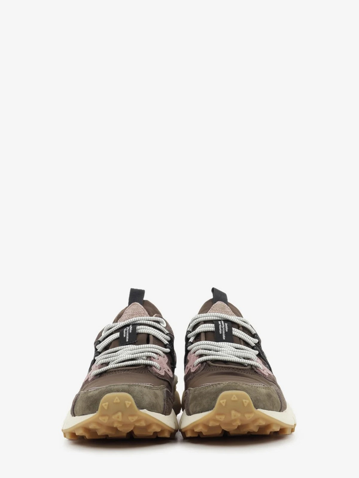 FLOWER MOUNTAIN Sneaker Donna YAMANO 3 UNI SUEDE/NYLON/LAMINATED GOAT SKIN BROWN-BRONZE-PINK - 2017818-82-4D80 gioboutiqueweb