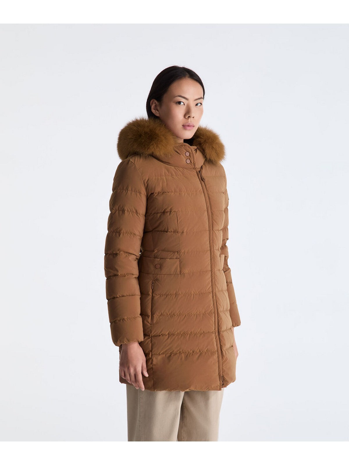 PEUTEREY Piumino Donna SERIOLA ML 06 FUR NOCE - PED5458 01190986 987 gioboutiqueweb