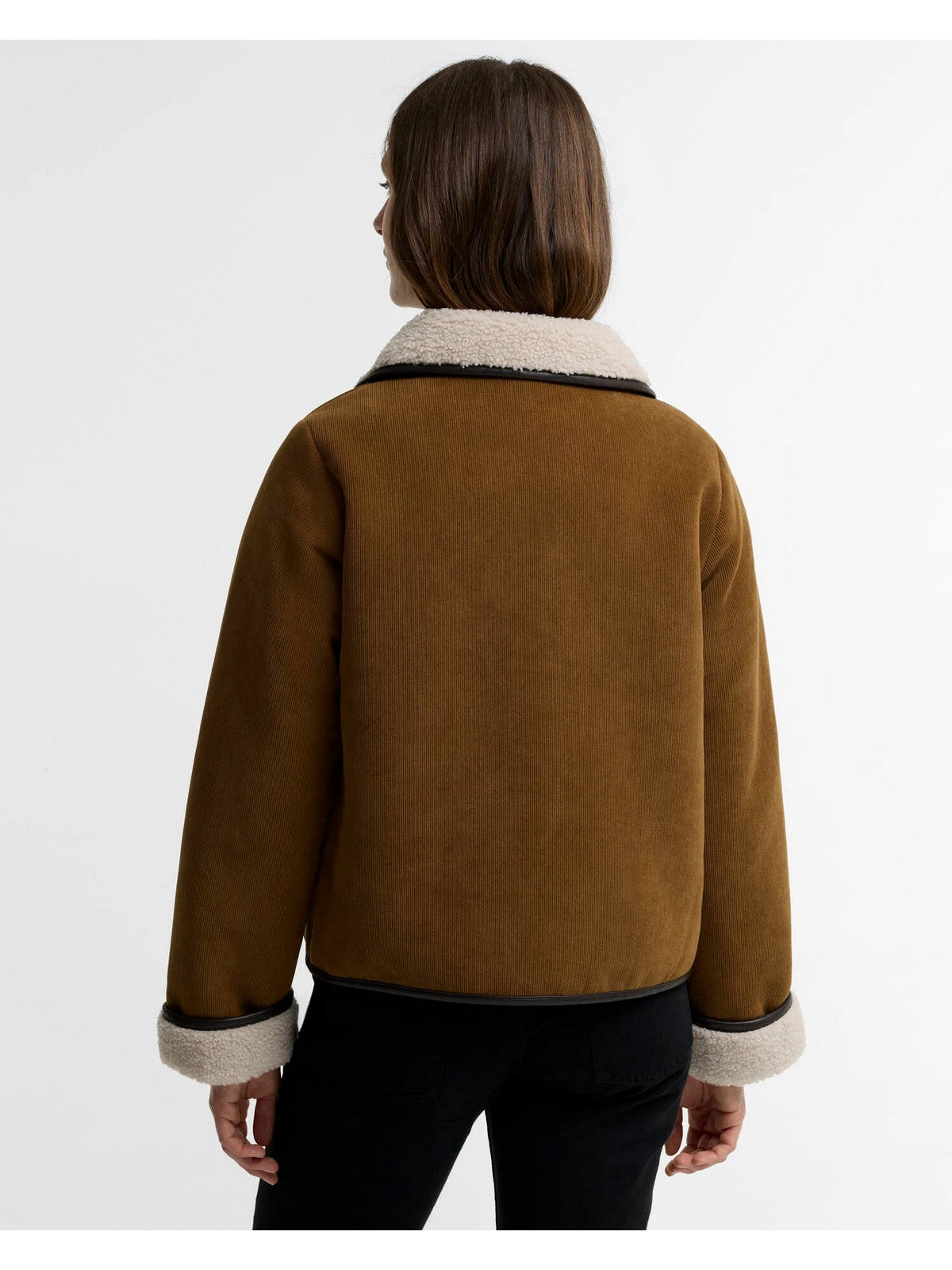 BARBOUR Giubbino Donna PENNY FLEECE CASUAL JACKE TAN/ECRU - LCA0423 BR31 gioboutiqueweb