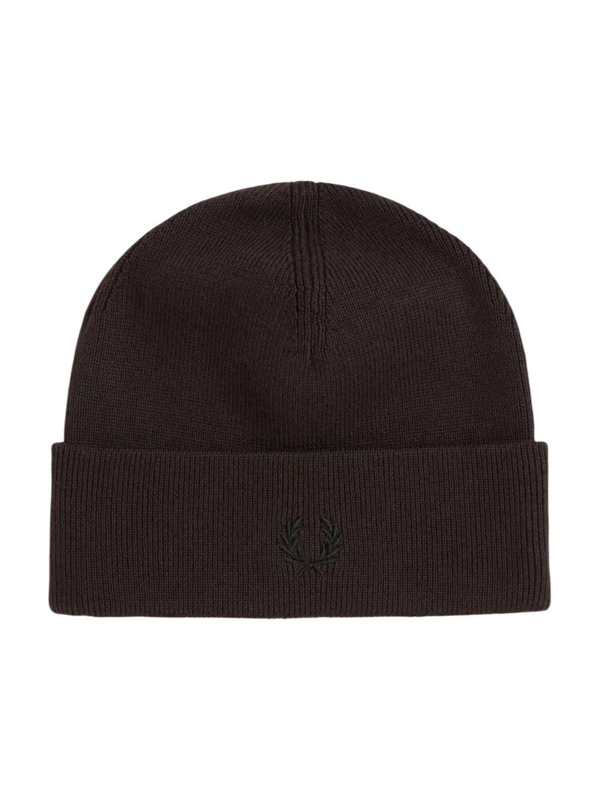 FRED PERRY Cappello Uomo FP CLASSIC MERINO WOOL BEANIE RICH BROWN - FP-C3316 33C gioboutiqueweb