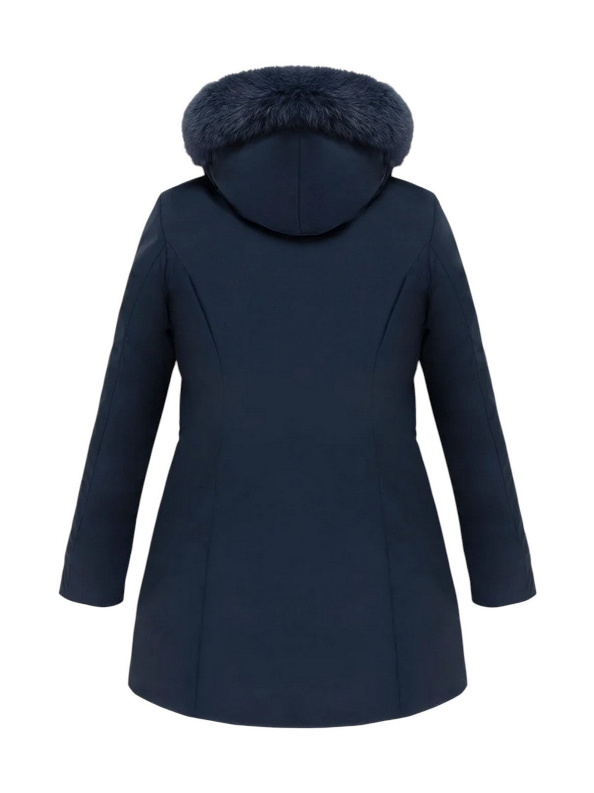 REFRIGIWEAR Piumino Donna LADY TECH/1 FUR JACKET DARK BLUE - W99108 XT3790 F03700 gioboutiqueweb