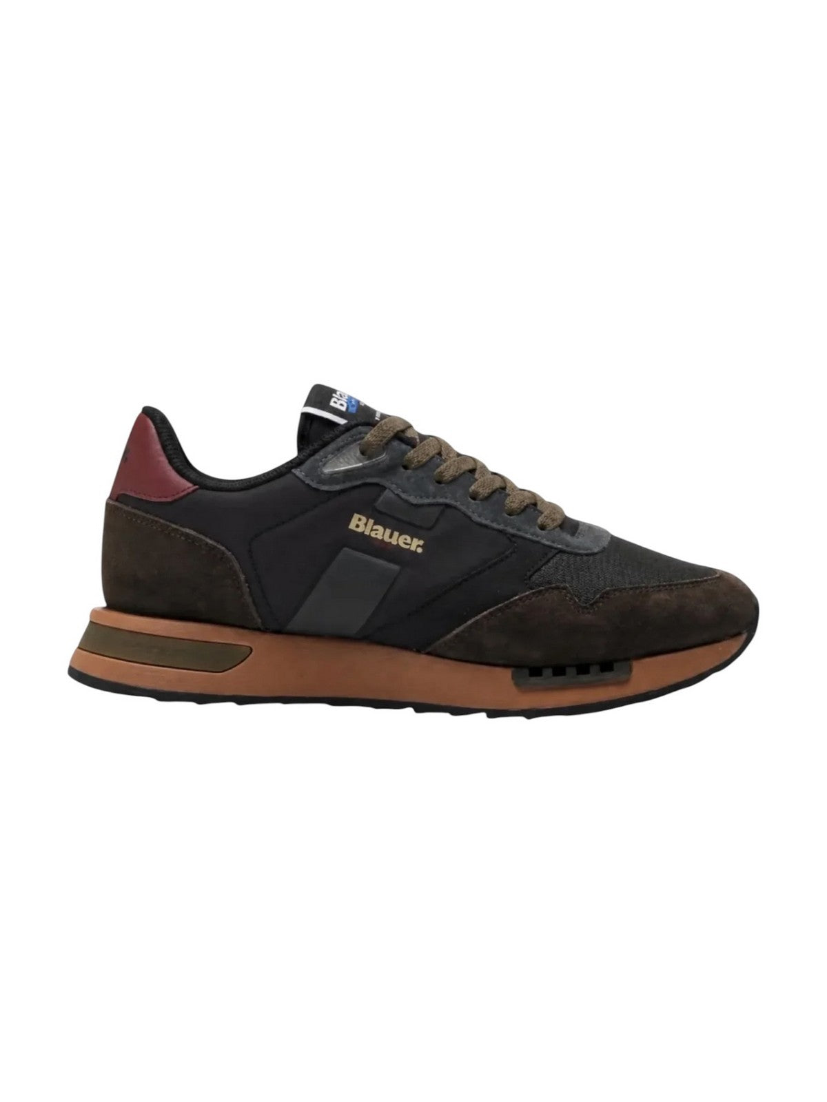 BLAUER Sneaker Uomo RYDER BLACK/BROWN - F6RYDER01/NYN BLK/BRW gioboutiqueweb