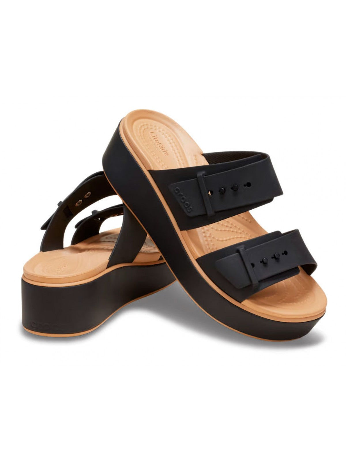 Crocs Sandalo Donna Brooklyn Bckle Matte Wrap LowW - CR.212408 BLCS gioboutiqueweb