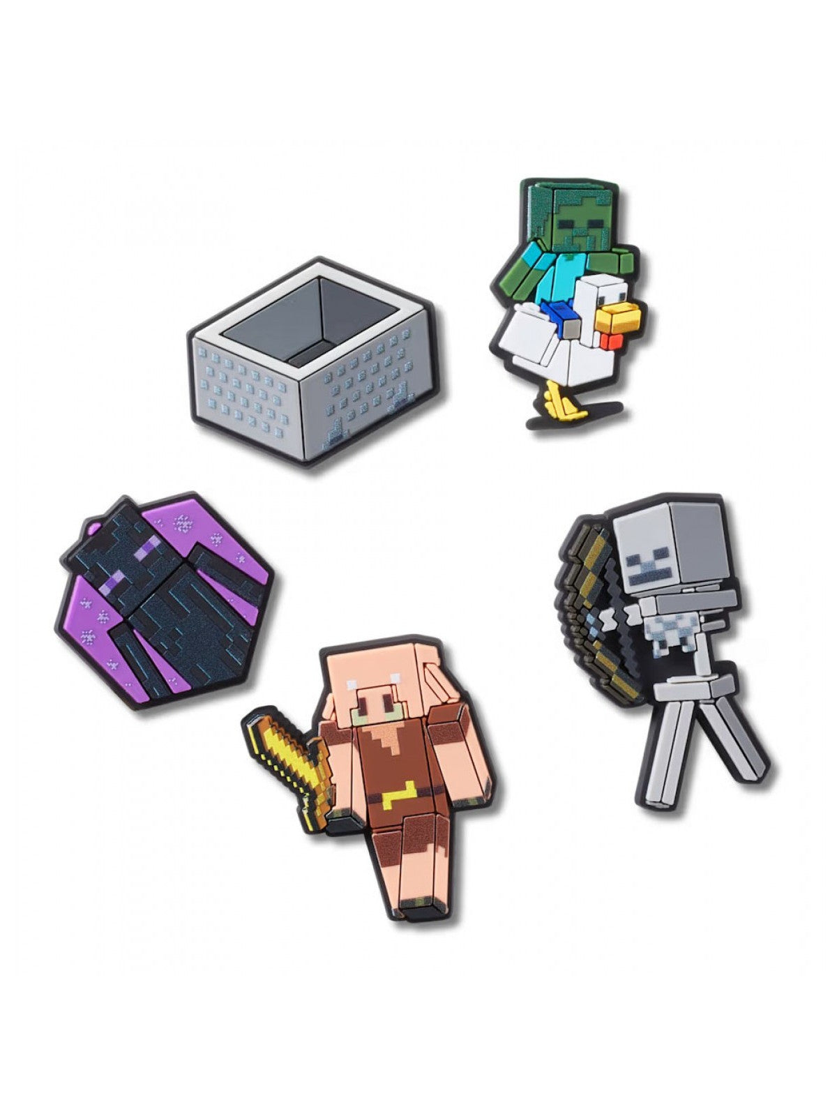 Crocs JIBBITZ Unisex adulto Minecraft 5 Pack - CR.5189 JIB UCOL gioboutiqueweb