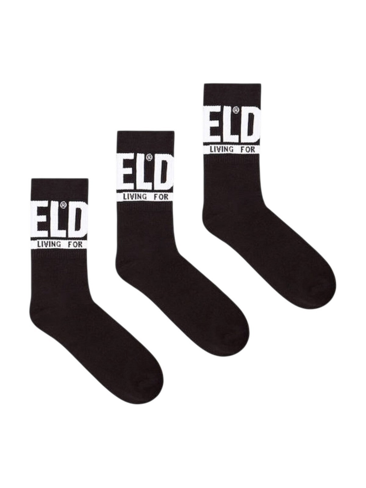 DIESEL Calzini Uomo SKM-RAY-THREEPACK CALZINO 00SAYJ 2QATV E4101 001 - BLACK gioboutiqueweb