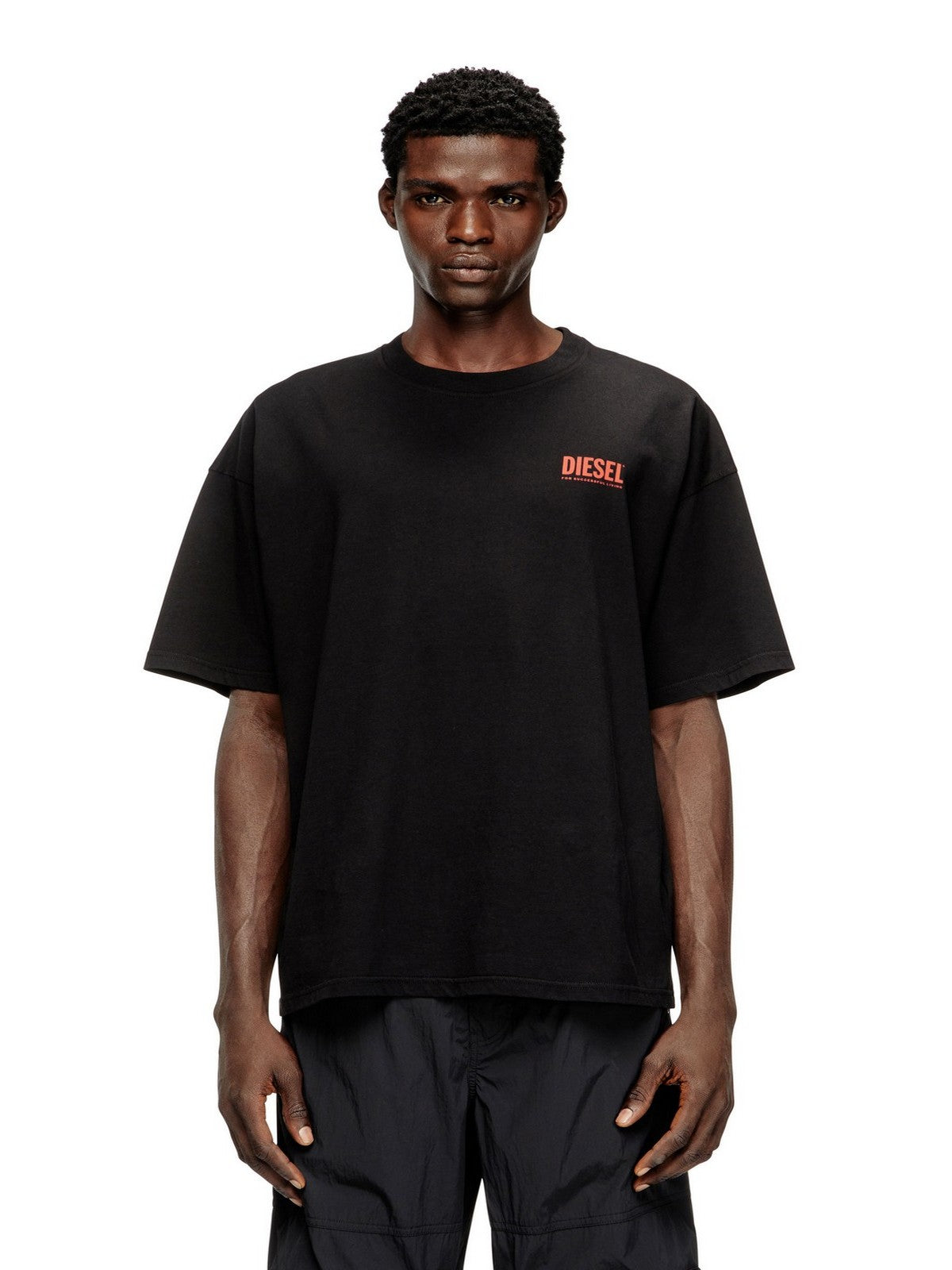 DIESEL T-shirt Uomo T-BOXT-BISK MAGLIETTA A20036 0EPCA 9XX 001 - BLACK