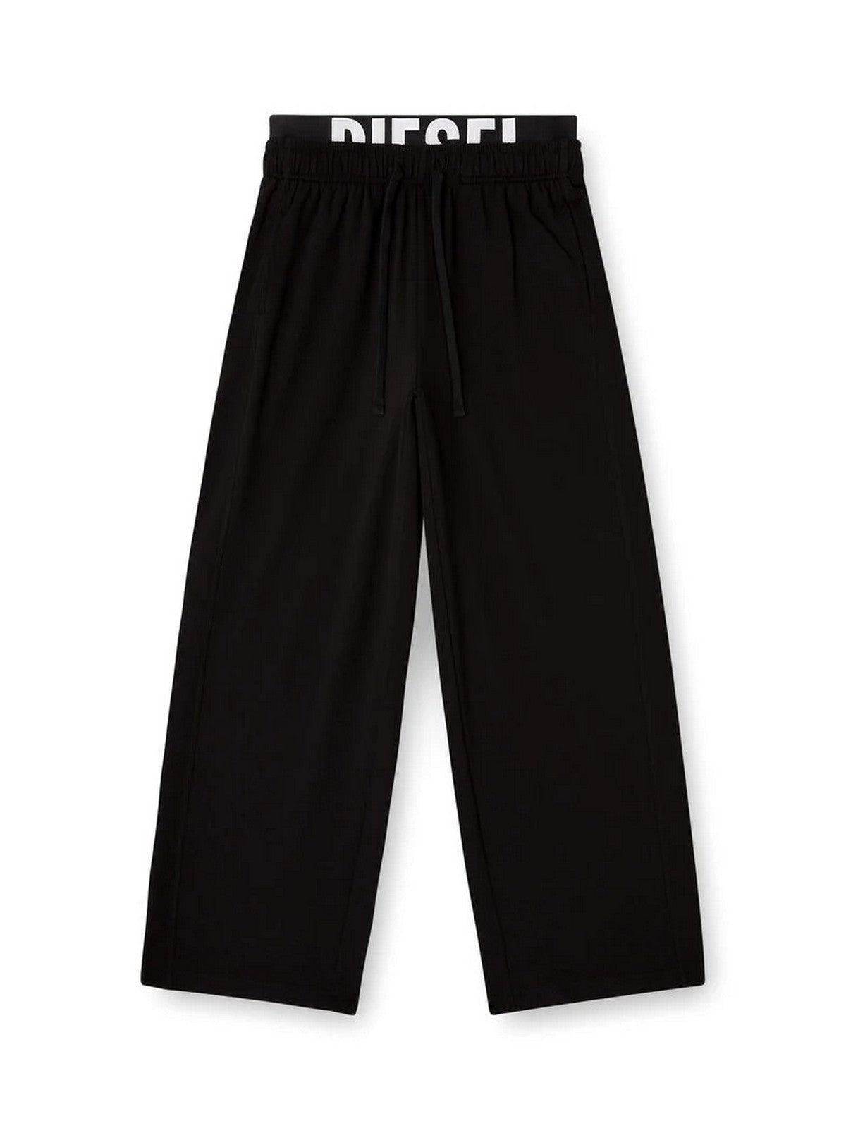 DIESEL Pantalone Donna LESLIE-D-POP PANTALONI A20876 0IKBJ 9XX 001 - BLACK gioboutiqueweb
