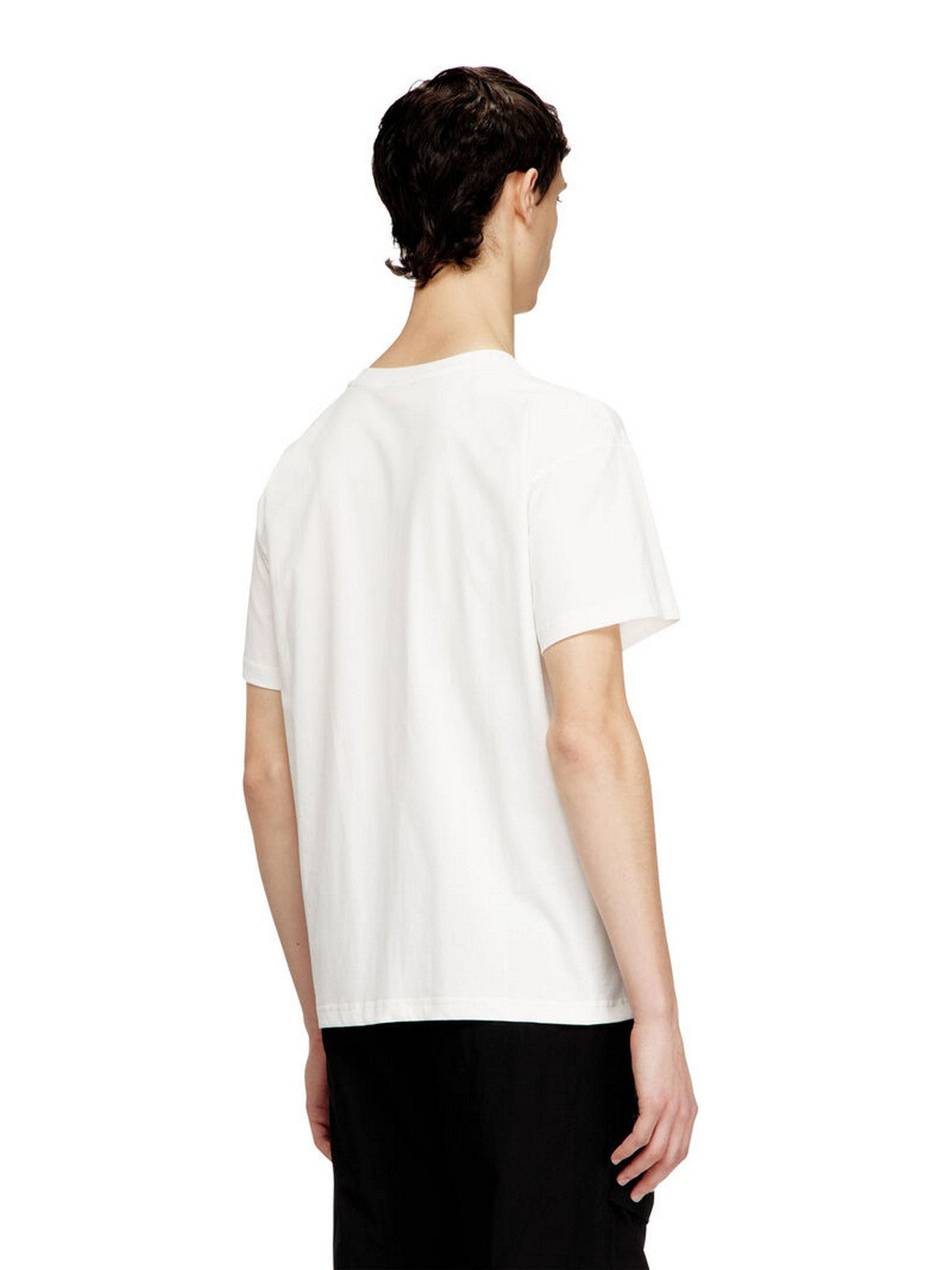 DIESEL T-shirt Uomo T-NORM-PIPING MAGLIETTA Avorio - A21118 0NIAX 141 gioboutiqueweb