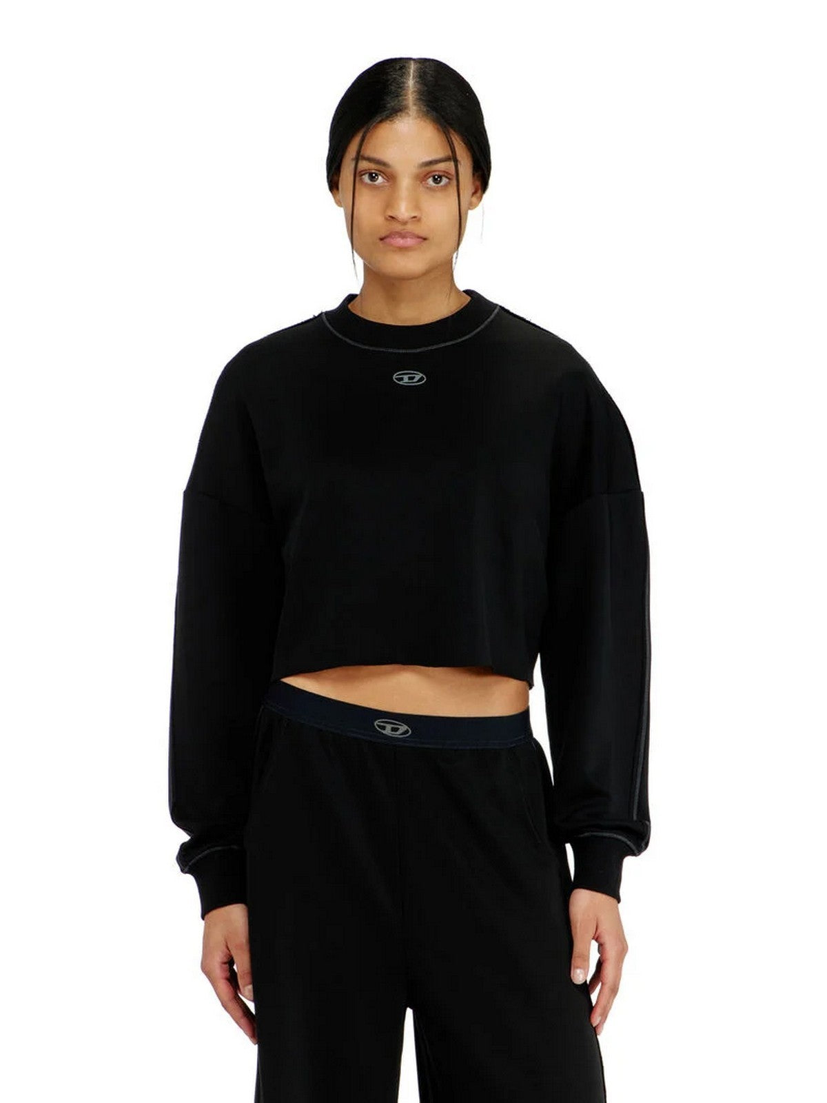 DIESEL Felpa Donna BLAKE-UTLT FELPA HOMEWEAR Nero - A22307 0TJBU 9XX gioboutiqueweb