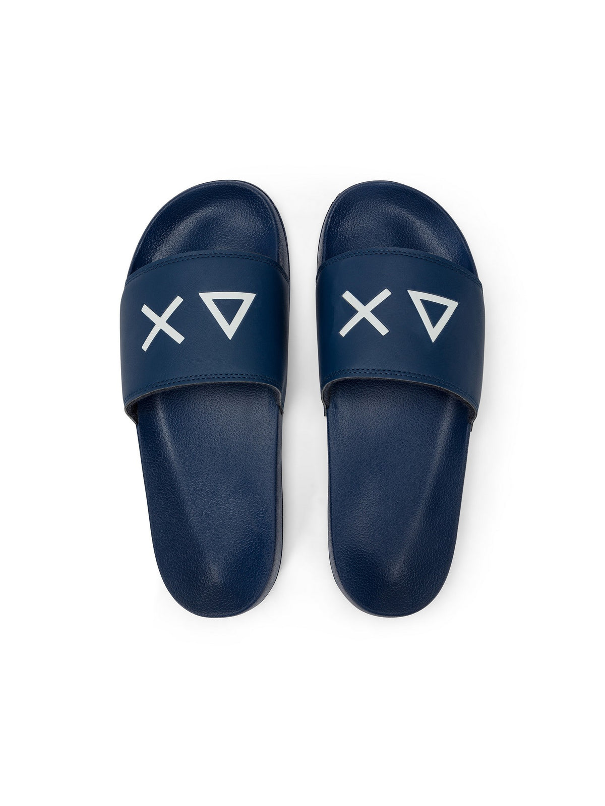 Sun68 Ciabatte Uomo Slippers Logo Navy Blue - X36110-07 gioboutiqueweb