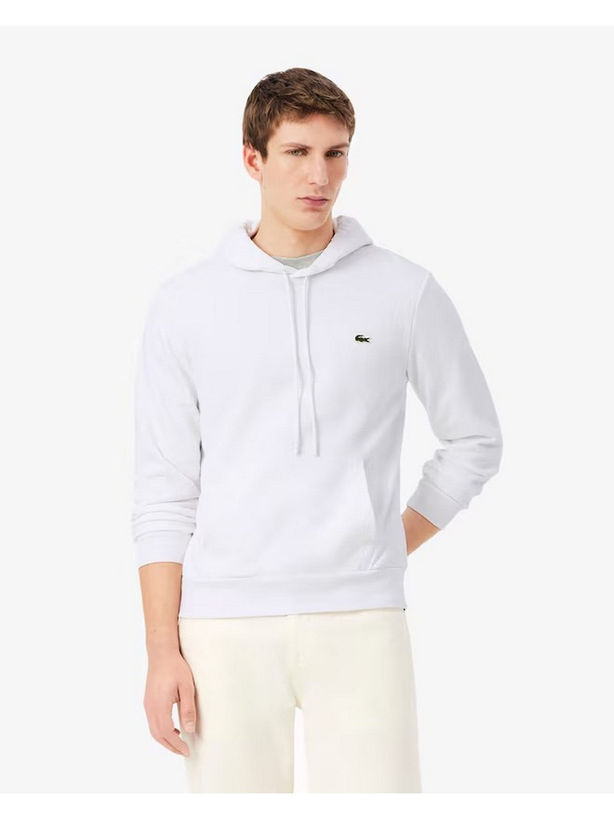 LACOSTE Felpa Uomo Bianco - SH9839 001 gioboutiqueweb