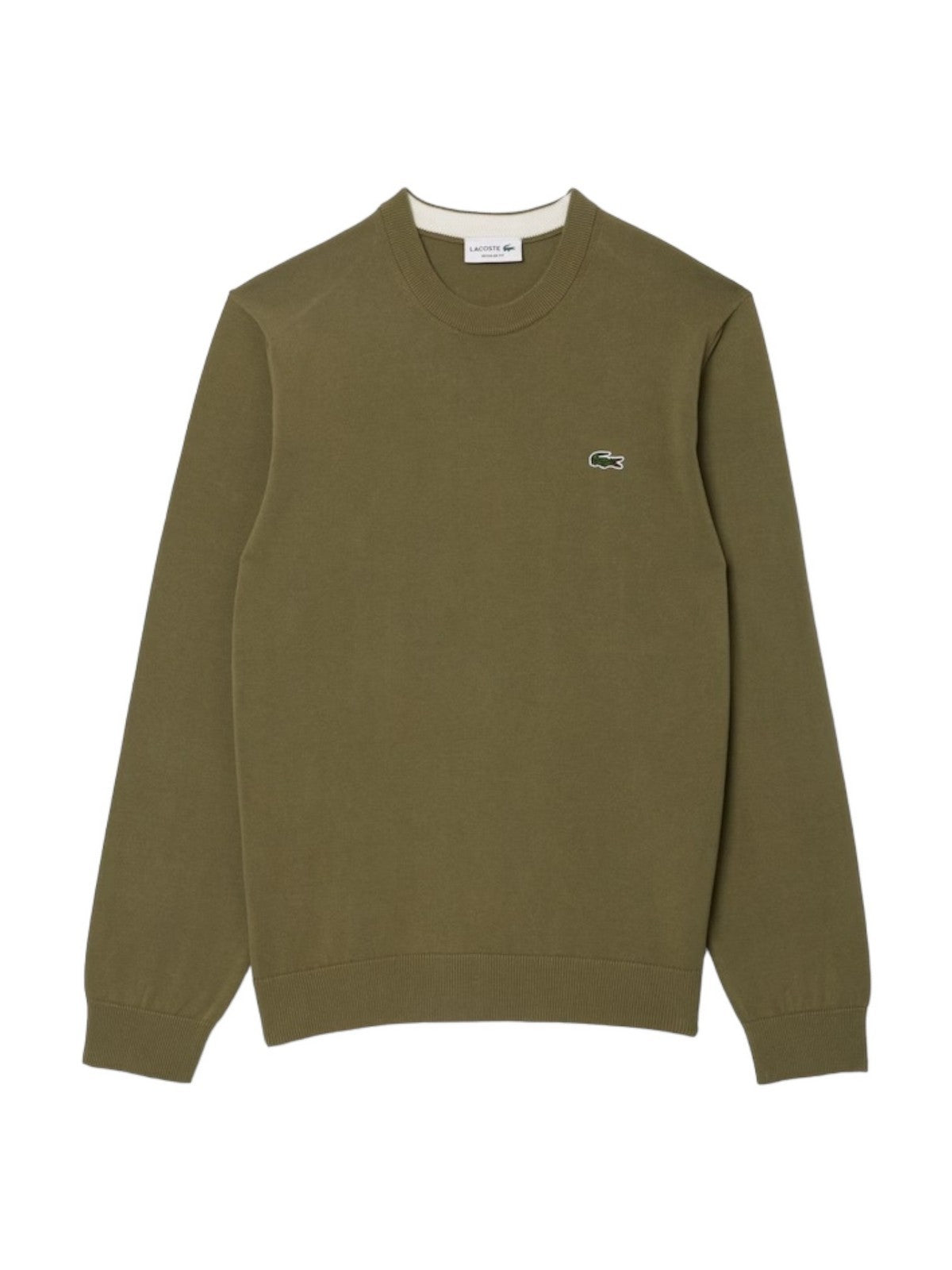 LACOSTE Maglione Uomo AH1985 BMY VERDE MILITARE gioboutiqueweb
