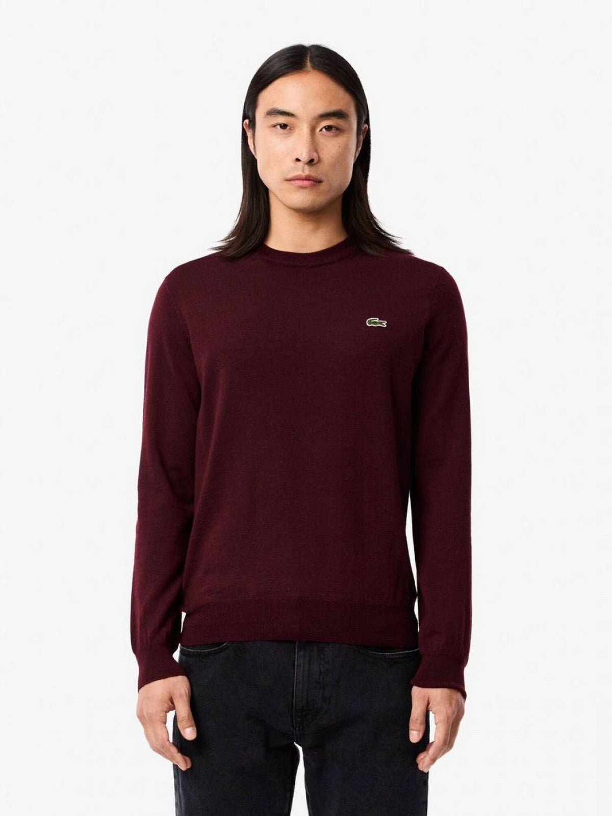 LACOSTE Maglione Uomo AH3225 BZD BODEAUX gioboutiqueweb