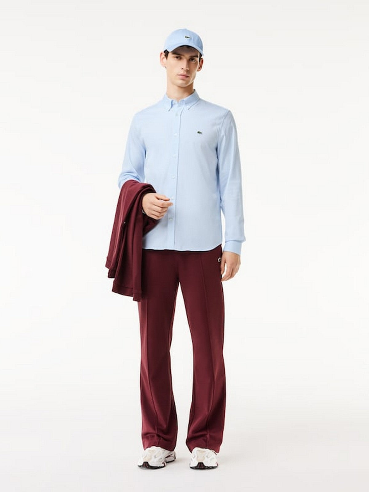 LACOSTE Camicia Uomo CH2933 HBP AZZURRO gioboutiqueweb