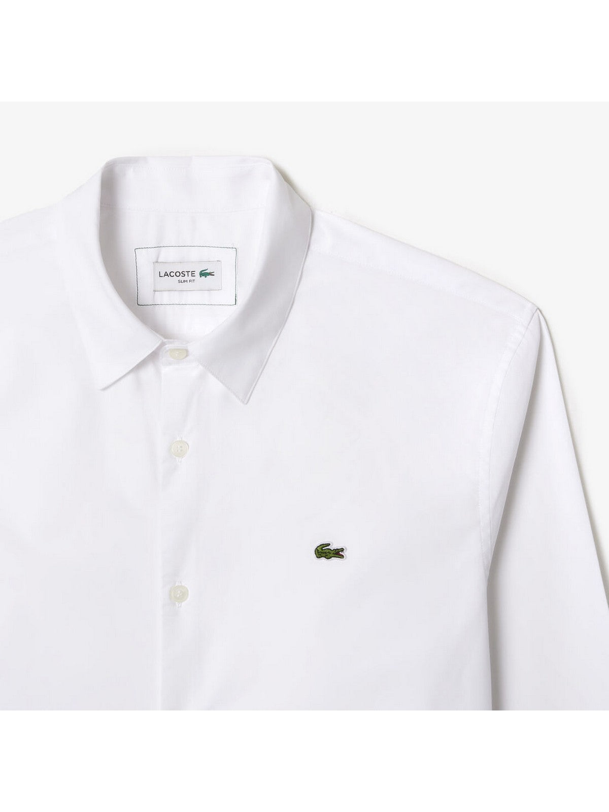 LACOSTE Camicia Uomo CH5620 001 Bianco gioboutiqueweb