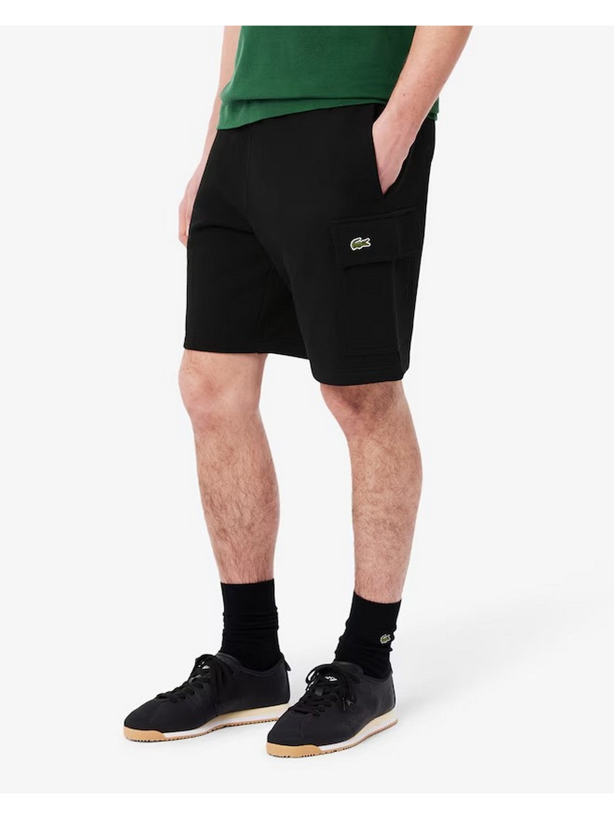LACOSTE Bermuda Uomo GH9743 031 Nero gioboutiqueweb