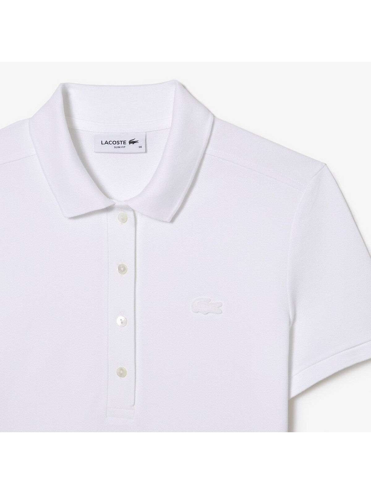 LACOSTE Polo Donna PF5462 001 Bianco gioboutiqueweb