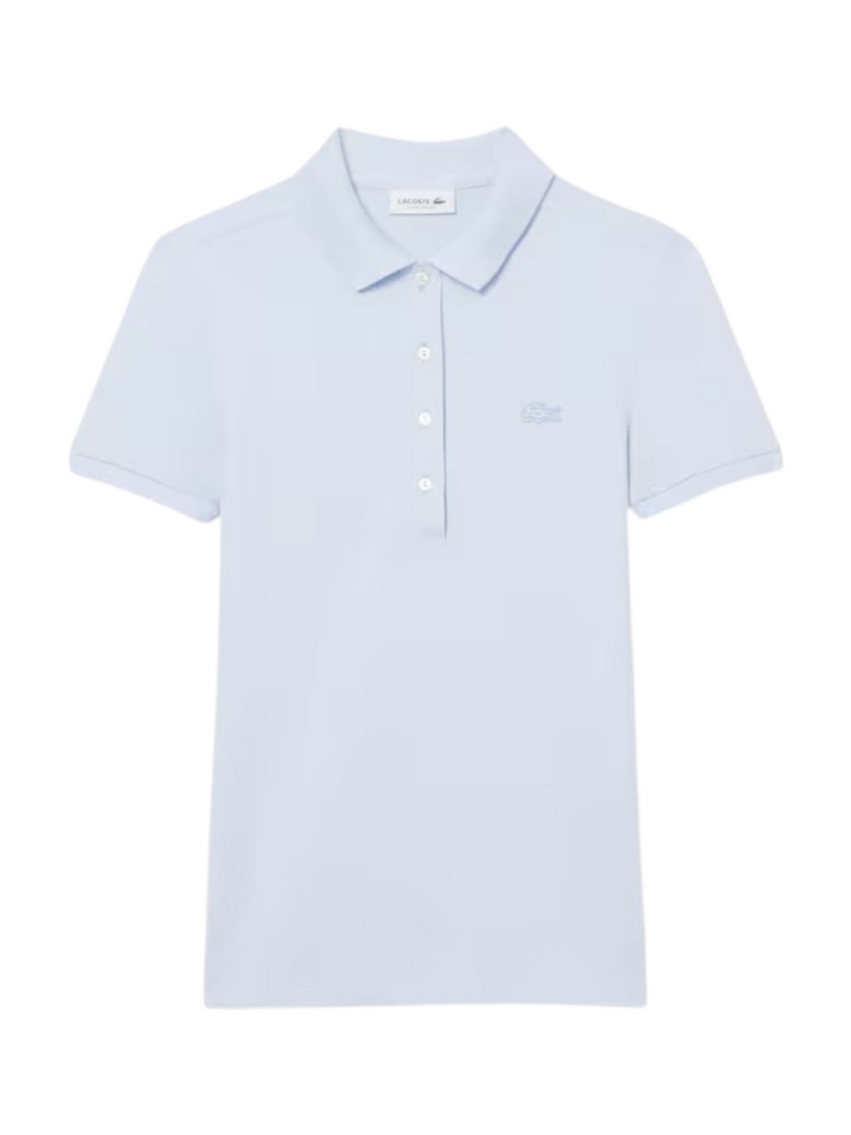 LACOSTE Polo Donna PF5462 J2G BLU CHIARO gioboutiqueweb