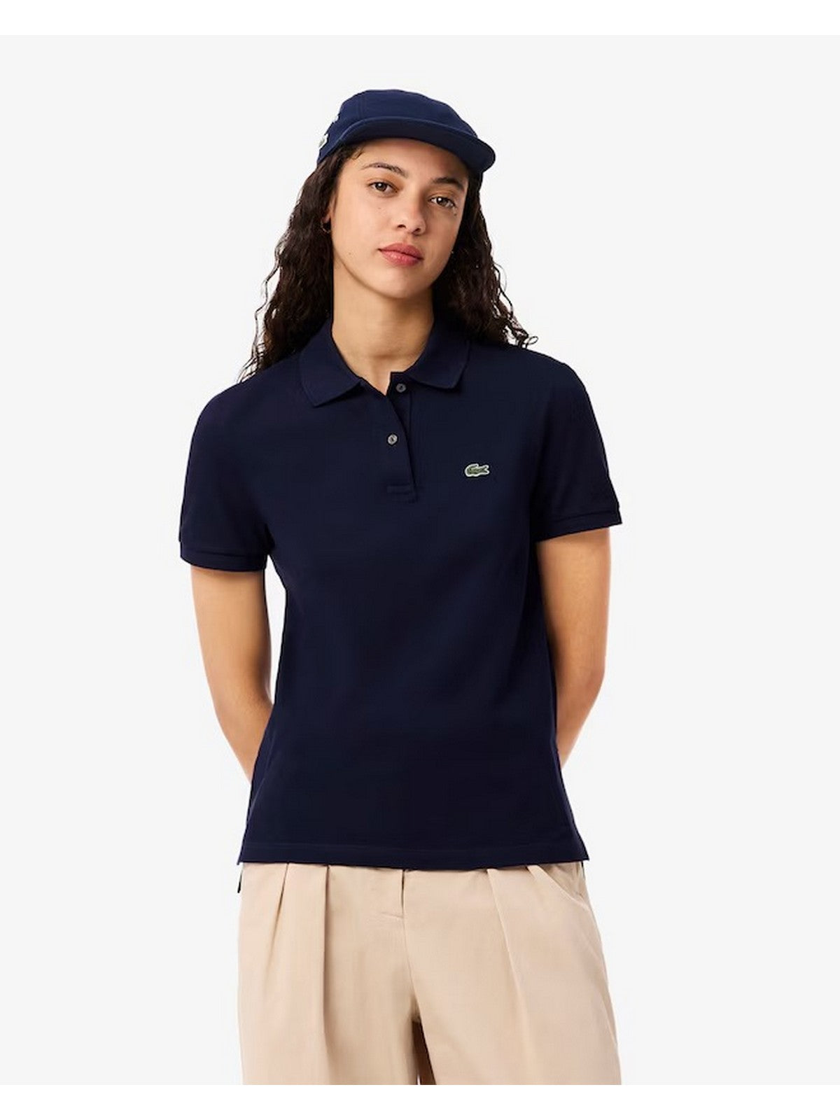 LACOSTE Polo Donna PF7839 166 Blu gioboutiqueweb
