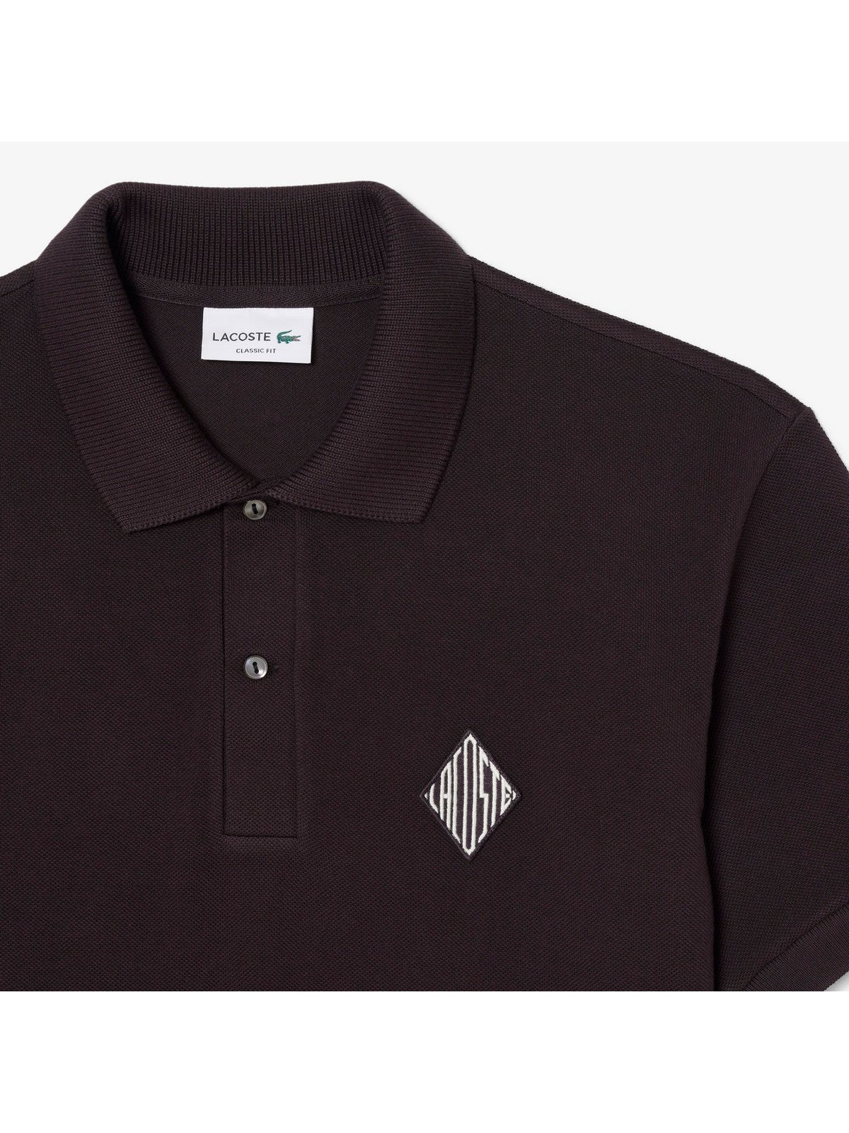 LACOSTE Polo Donna PH0034 3LA Marrone gioboutiqueweb