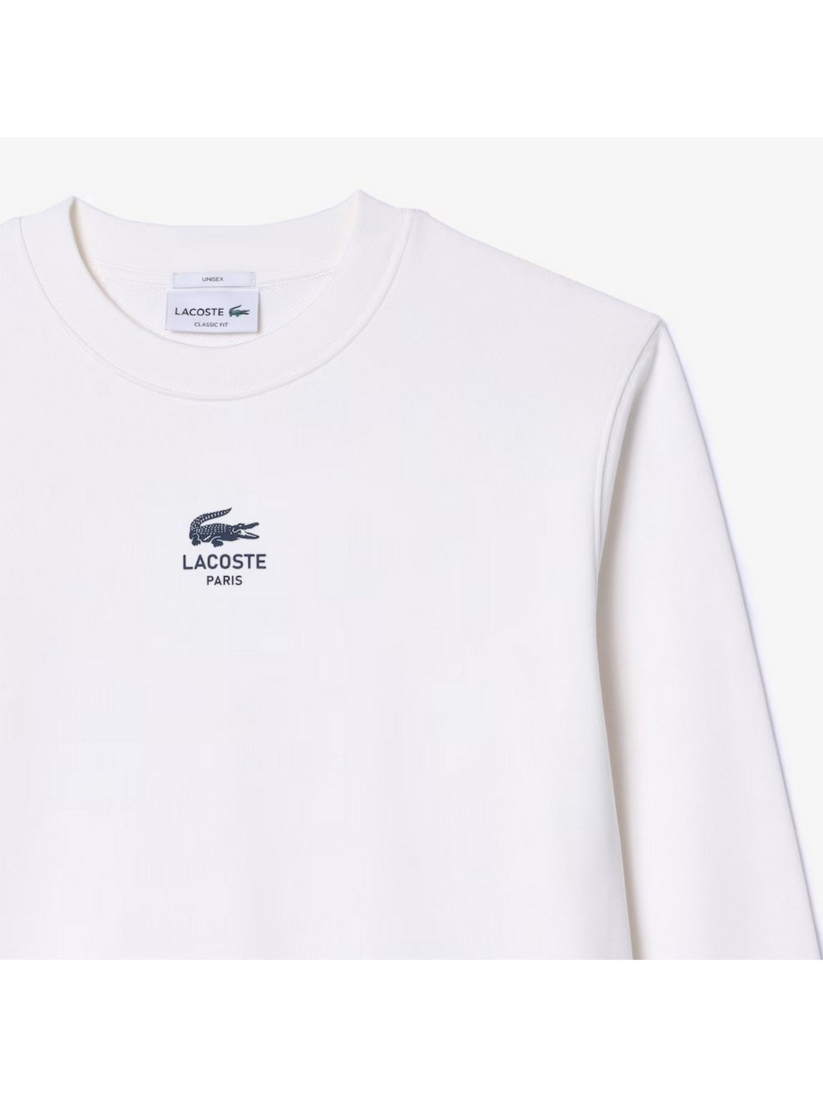 LACOSTE Felpa Uomo SH2736 70V Bianco gioboutiqueweb