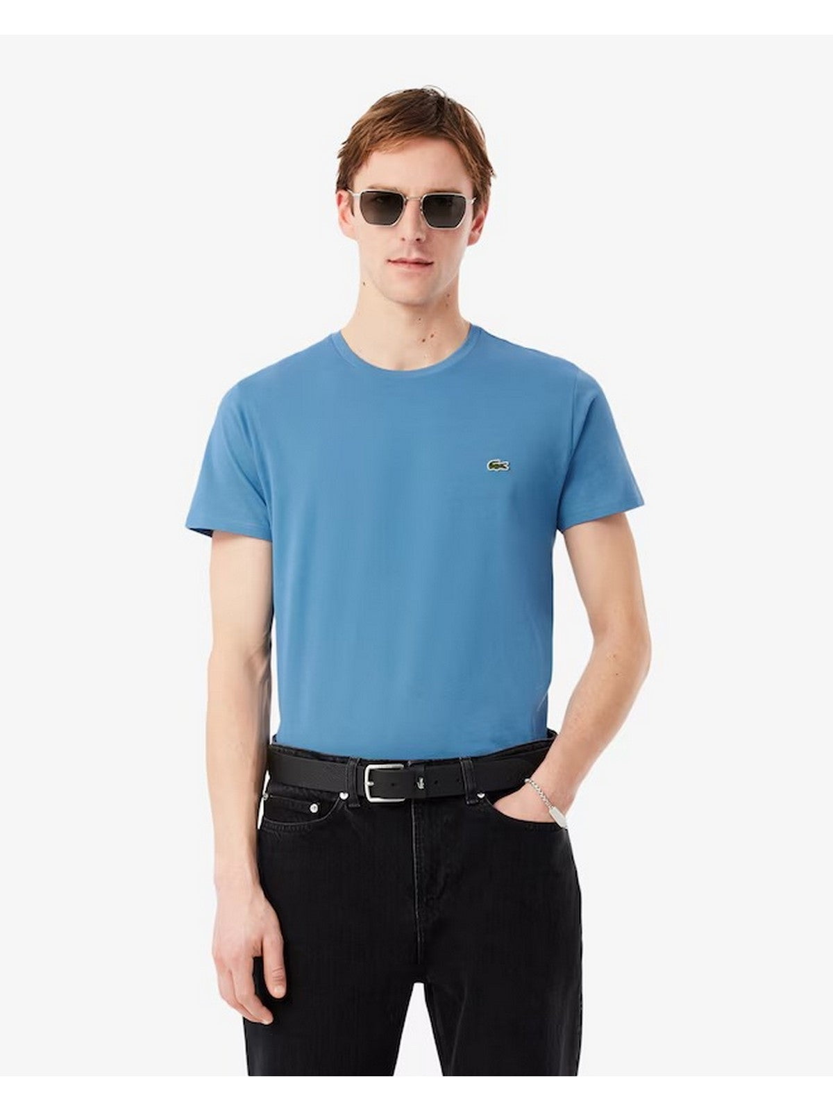 LACOSTE T-shirt Uomo TH6709 JBK Bleu gioboutiqueweb