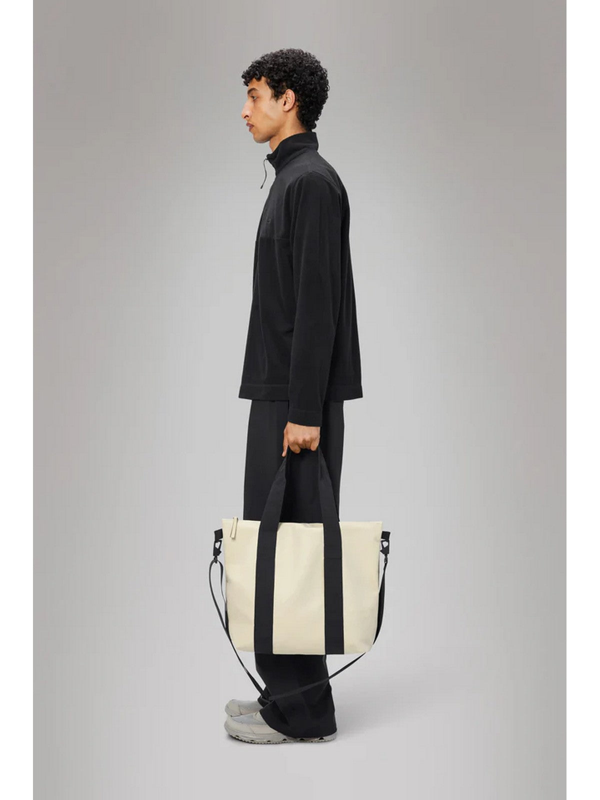 RAINS Borsa Unisex adulto Tote Bag Mini W3 14160 26 Dune Beige gioboutiqueweb