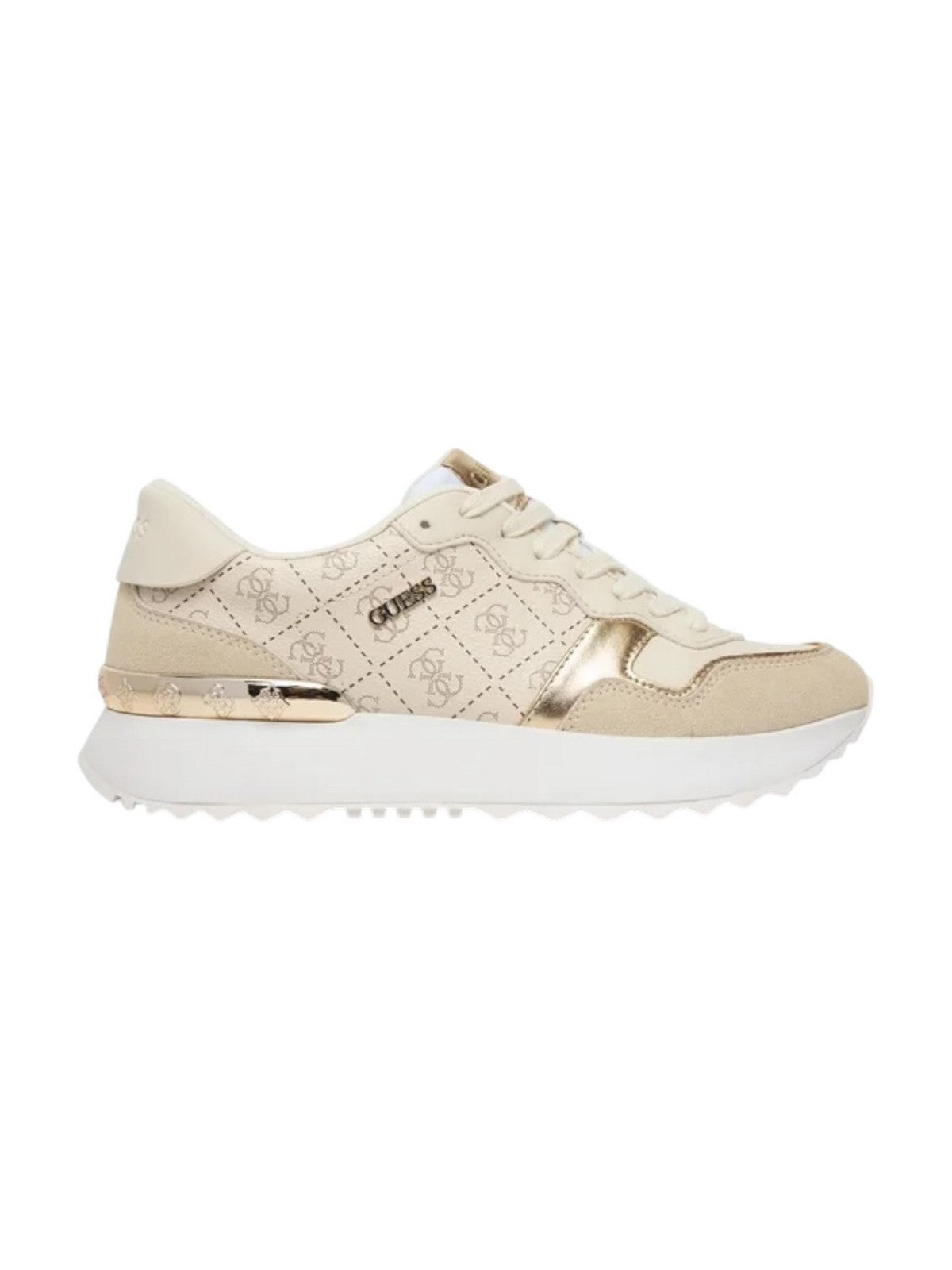 GUESS Sneaker Donna VINSA5 FLPVN5 FAL12 BEIBR BEIGE BROWN gioboutiqueweb