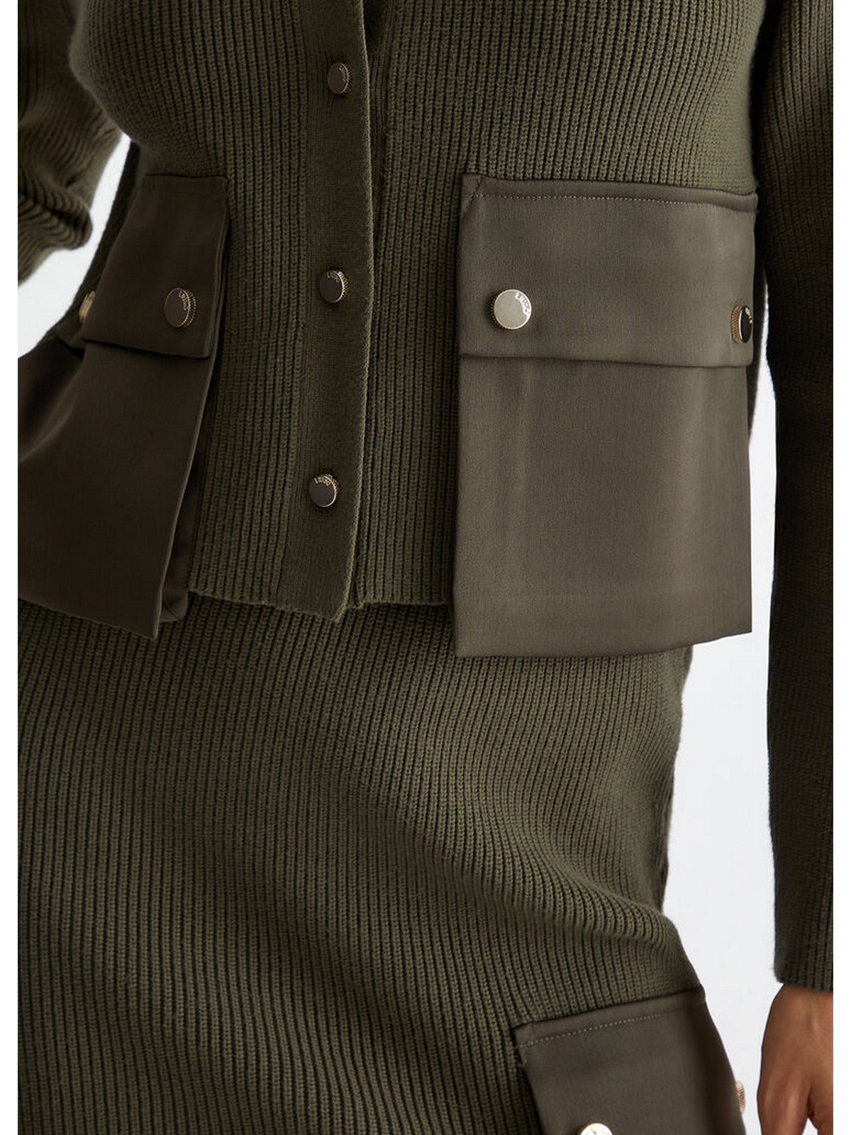 LIU JO WHITE Cardigan Donna WF4230MS99E 90515 Verde gioboutiqueweb