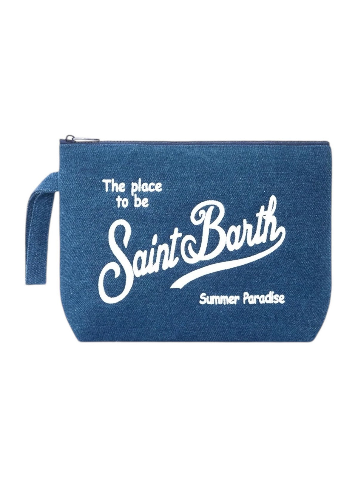 MC2 SAINT BARTH Pochette Unisex adulto ALINE DENIM L 00436L DENIM EMB gioboutiqueweb
